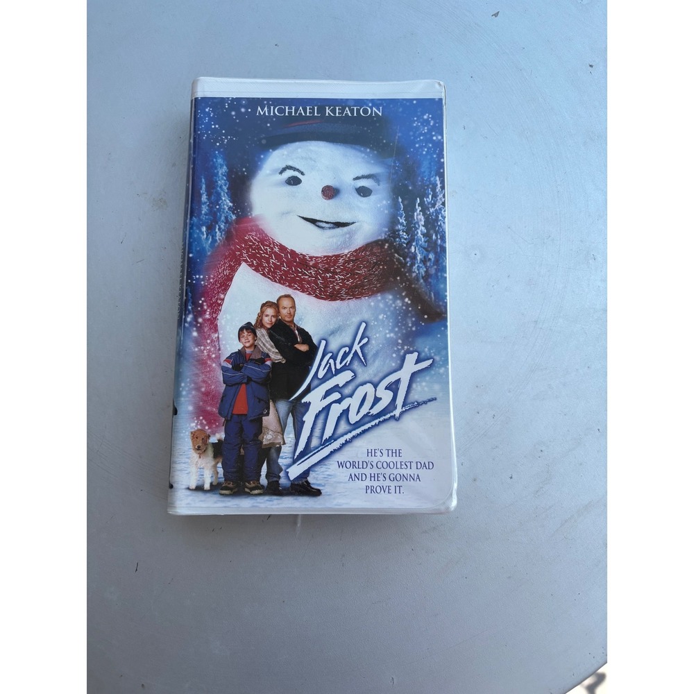 Jack Frost VHS 1998 Michael Keaton Warner Bros Family Fantasy Movie Clamshell